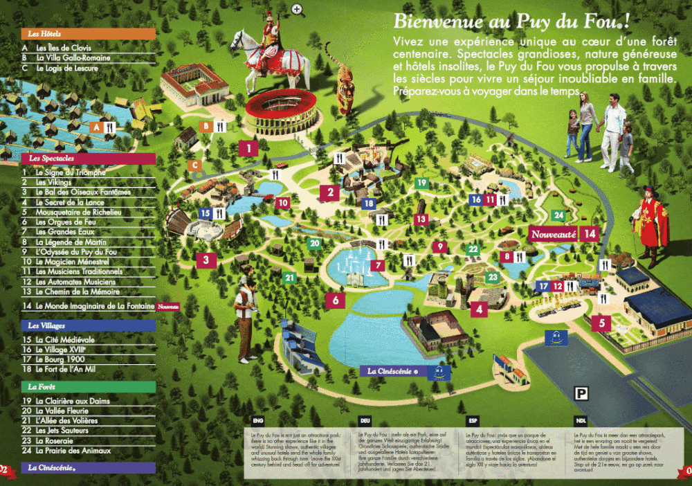 Plan Le Puy du Fou - Vendée - France